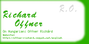 richard offner business card